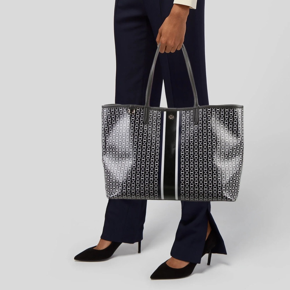 Tory Burch Gemini Link Tote in Black
